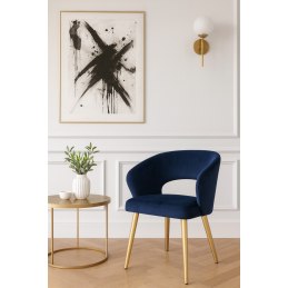 Krzesło welurowe AURA  Nowoczesne krzesło do salonu, jadalni i kuchni