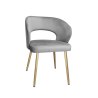 Krzesło welurowe AURA  Nowoczesne krzesło do salonu, jadalni i kuchni