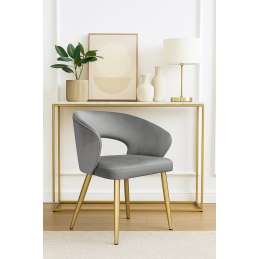 Krzesło welurowe AURA  Nowoczesne krzesło do salonu, jadalni i kuchni