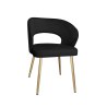 Krzesło welurowe AURA  Nowoczesne krzesło do salonu, jadalni i kuchni