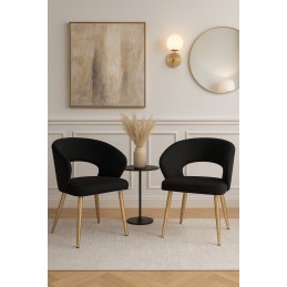 Krzesło welurowe AURA  Nowoczesne krzesło do salonu, jadalni i kuchni
