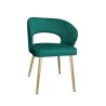 Krzesło welurowe AURA  Nowoczesne krzesło do salonu, jadalni i kuchni