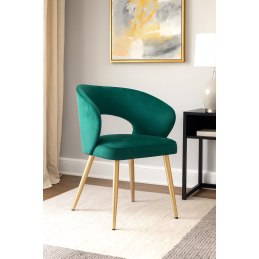 Krzesło welurowe AURA  Nowoczesne krzesło do salonu, jadalni i kuchni