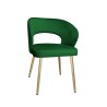 Krzesło welurowe AURA  Nowoczesne krzesło do salonu, jadalni i kuchni