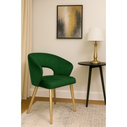 Krzesło welurowe AURA  Nowoczesne krzesło do salonu, jadalni i kuchni