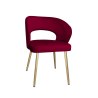 Krzesło welurowe AURA  Nowoczesne krzesło do salonu, jadalni i kuchni