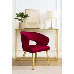 Krzesło welurowe AURA  Nowoczesne krzesło do salonu, jadalni i kuchni