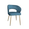 Krzesło welurowe AURA  Nowoczesne krzesło do salonu, jadalni i kuchni