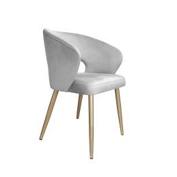 Krzesło tapicerowane AURA nogi złote MG39 do jadalni salonu