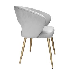Krzesło tapicerowane AURA nogi złote MG39 do jadalni salonu