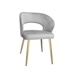 Krzesło tapicerowane AURA nogi złote MG39 do jadalni salonu