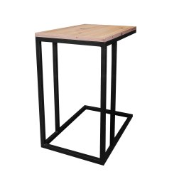 Stolik pomocniczy C boczny podstawa metalowa Loft
