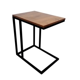 Stolik pomocniczy C boczny podstawa metalowa Loft