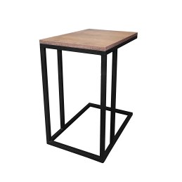 Stolik pomocniczy C boczny podstawa metalowa Loft