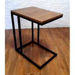 Stolik pomocniczy C boczny podstawa metalowa Loft
