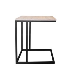 Stolik pomocniczy C boczny podstawa metalowa Loft