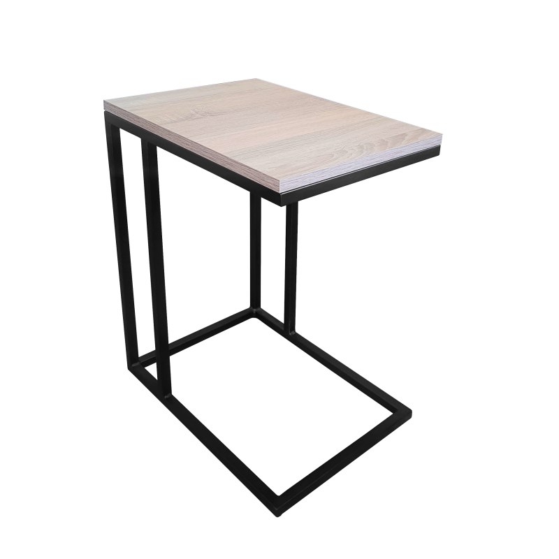 Stolik pomocniczy C boczny podstawa metalowa Loft