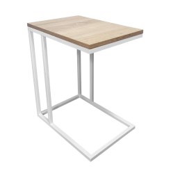 Stolik pomocniczy C boczny podstawa metalowa Loft