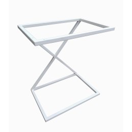 Stolik pomocniczy X boczny podstawa metalowa Loft
