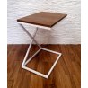 Stolik pomocniczy X Loft - metalowa podstawa