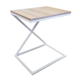 Stolik pomocniczy X boczny podstawa metalowa Loft