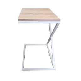 Stolik pomocniczy X boczny podstawa metalowa Loft