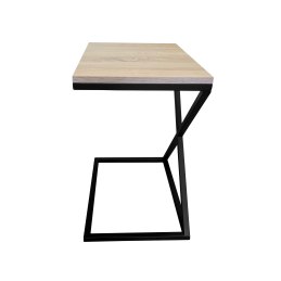 Stolik pomocniczy X boczny podstawa metalowa Loft