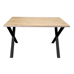 Stół 70/120/28 Loft X podstawa metalowa do salonu kuchni