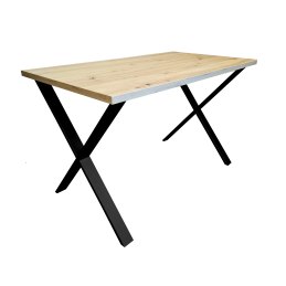 Stół 70/120/28 Loft X podstawa metalowa do salonu kuchni