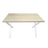 Stół Loft X 70x120 cm - metalowa podstawa, blat 28 mm