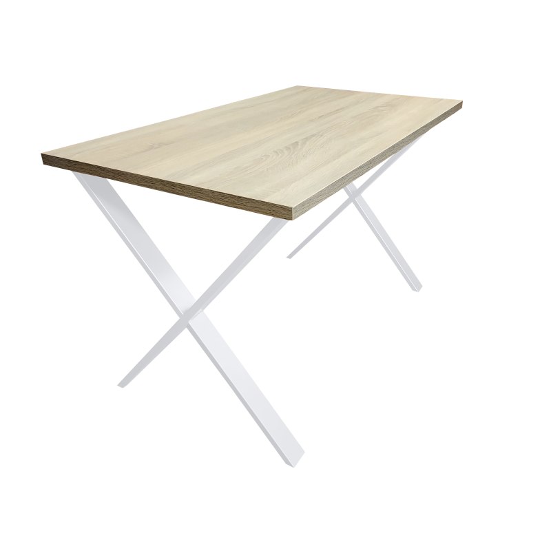 Stół Loft X 70x120 cm - metalowa podstawa, blat 28 mm