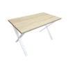 Stół Loft X 70x120 cm - metalowa podstawa, blat 28 mm