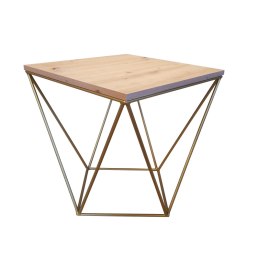 Stolik druciany kawowy Loft podstawa metalowa