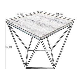 Stolik kawowy druciany loft – industrialny design