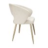 Krzesło tapicerowane AURA nogi złote MG50 do jadalni salonu