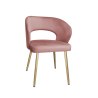 Krzesło welurowe AURA  Nowoczesne krzesło do salonu, jadalni i kuchni