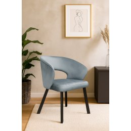 Krzesło welurowe AURA  Nowoczesne krzesło do salonu, jadalni i kuchni