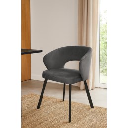 Krzesło welurowe AURA  Nowoczesne krzesło do salonu, jadalni i kuchni