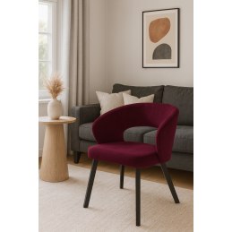 Krzesło welurowe AURA  Nowoczesne krzesło do salonu, jadalni i kuchni