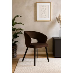 Krzesło welurowe AURA  Nowoczesne krzesło do salonu, jadalni i kuchni