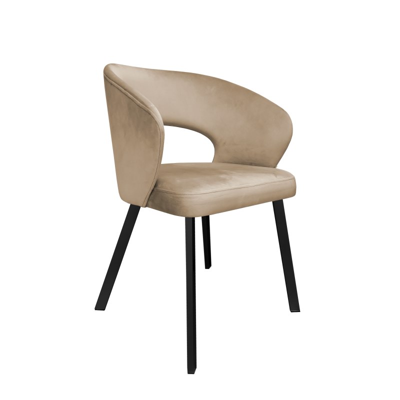 Krzesło welurowe AURA  Nowoczesne krzesło do salonu, jadalni i kuchni