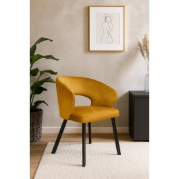 Krzesło welurowe AURA  Nowoczesne krzesło do salonu, jadalni i kuchni