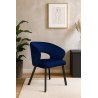 Krzesło welurowe AURA  Nowoczesne krzesło do salonu, jadalni i kuchni