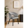 Krzesło welurowe AURA  Nowoczesne krzesło do salonu, jadalni i kuchni