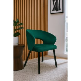 Krzesło welurowe AURA  Nowoczesne krzesło do salonu, jadalni i kuchni