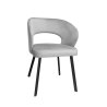 Krzesło welurowe AURA  Nowoczesne krzesło do salonu, jadalni i kuchni