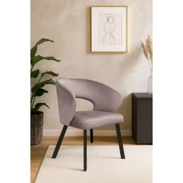 Krzesło welurowe AURA  Nowoczesne krzesło do salonu, jadalni i kuchni