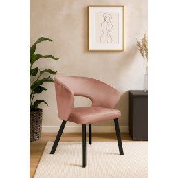 Krzesło welurowe AURA  Nowoczesne krzesło do salonu, jadalni i kuchni