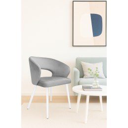 Krzesło welurowe AURA  Nowoczesne krzesło do salonu, jadalni i kuchni