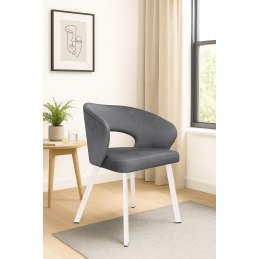 Krzesło welurowe AURA  Nowoczesne krzesło do salonu, jadalni i kuchni